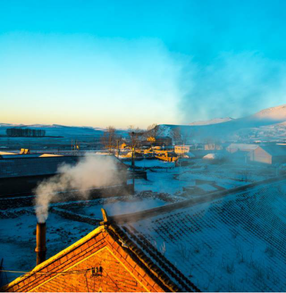 坝上冬天美景