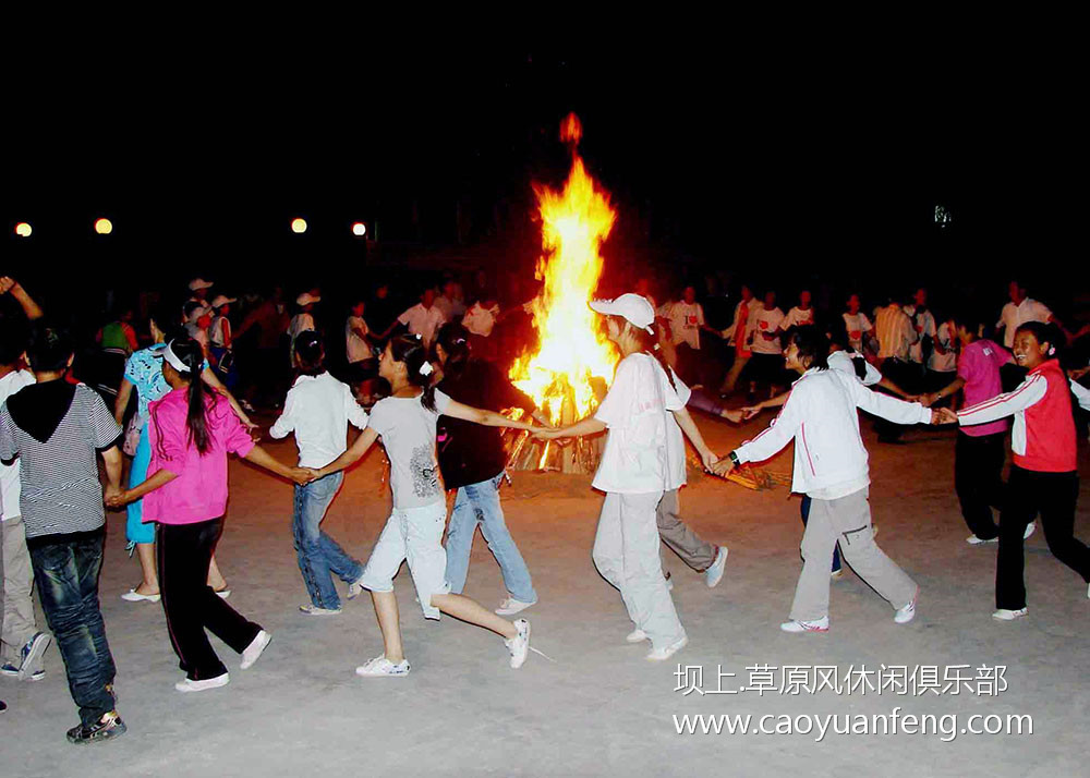 草原篝火晚会,蒙古族歌舞表演