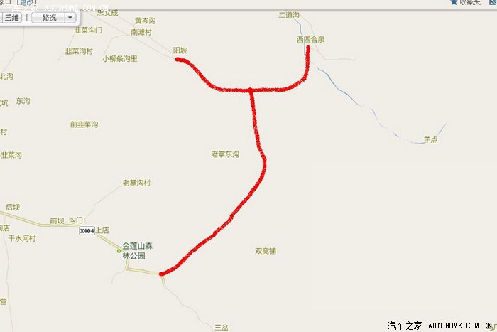 最全的老掌沟穿越线路图 史上经典越野线路