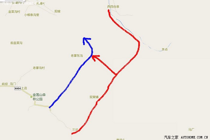 老掌沟最全穿越线路图