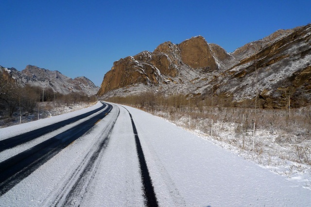 丰宁坝上赏雪景 飘雪坝上风光摄影